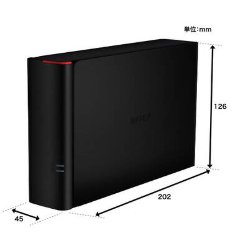 【最大80%OFF＆ポイント31倍】 BUFFALO 外付けHDD 3TB USB3.0 DRAMキャッシュ搭載 冷却ファン みまもり合図対応 高速バックアップ HD-GD3.0U3D ブラック - Image 3