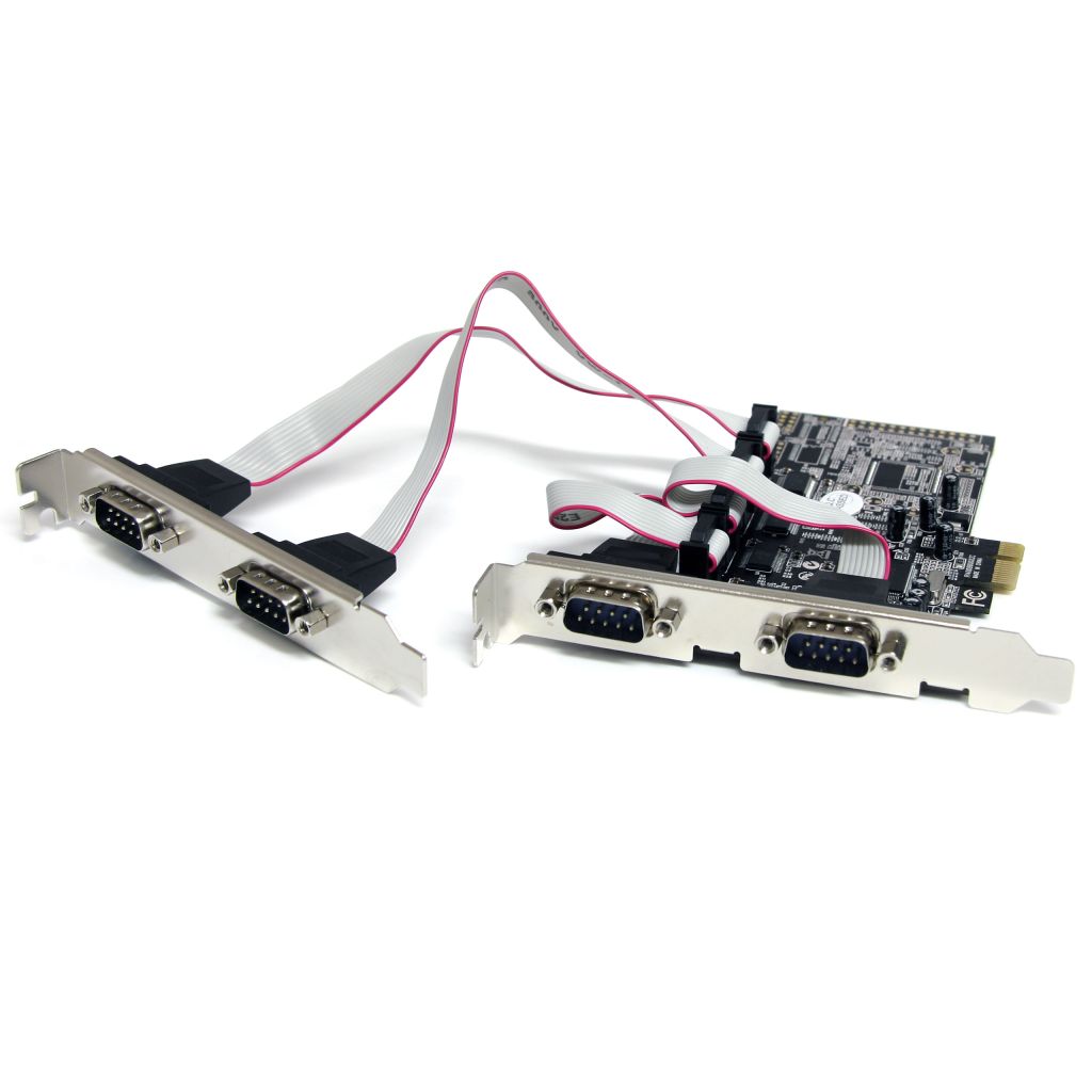 【最大30,000円OFFクーポン対象店】 StarTech.com シリアル 4ポート増設 PCI Expressインターフェースカード 4x RS232Cポート拡張用 PCIe x1接続ボード 16550 UART内蔵 PEX4S553