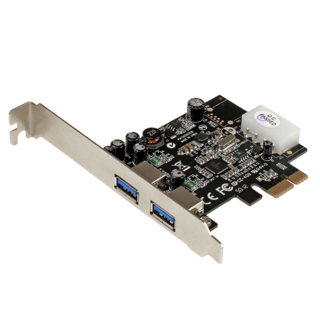 【最大30,000円OFFクーポン対象店】 StarTech.com SuperSpeed USB 3.0 2ポート増設PCI Expressインターフェースカード UASP対応 2x USB 3.0 5Gbps 拡張用PCIe x1 接続ボード ペリフェラル電源端子(4ピン)付き PEXUSB3S25