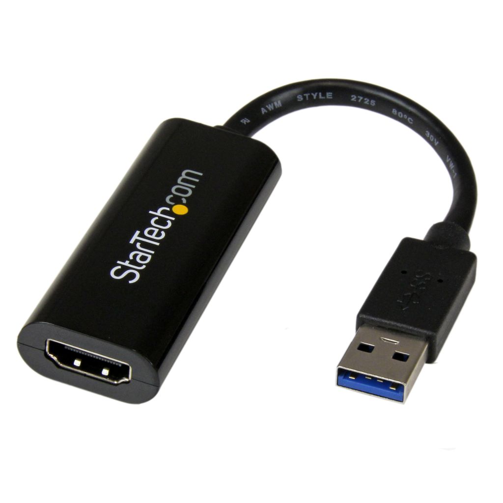 StarTech.com スリムタイプ USB 3.0-HDMI変換アダプタ 外付けディスプレイ増設アダプタ USB 3.0 A(オス)-HDMI(メス) 1920x1200/ 1080p USB32HDES
