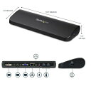 【1500円OFFクーポン配布中】StarTech.com USB3.0接続ドッキングステーション Mac/Windows対応 デュアルモニタ対応 HDMI/DVIまたはHDMI/VGA ギガビットイーサネットポート USB3SDOCKHDV(2)