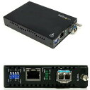 【ポイント最大24倍!】 StarTech.com ギガビットイーサネット1000Mbps対応光メディアコンバーター マルチモード用 LCコネクタ 550m Jumbo Frame対応 1000Base-T-1000Base-LX/SX変換 ET91000LC2