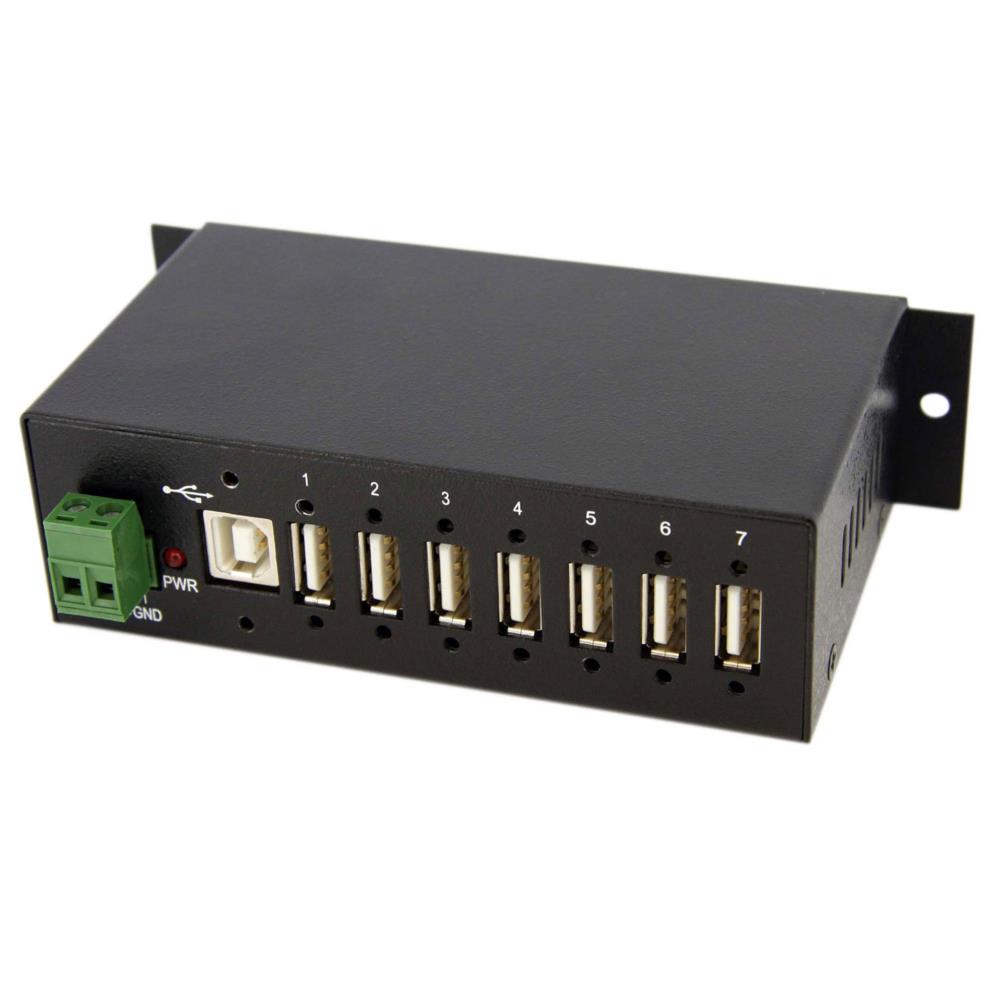 Rakuten - StarTech.com 7ポート産業用USB 2.0 ハブ ESD保護/350Wサージ保護 ウォールマウント対応 ST7200USBM