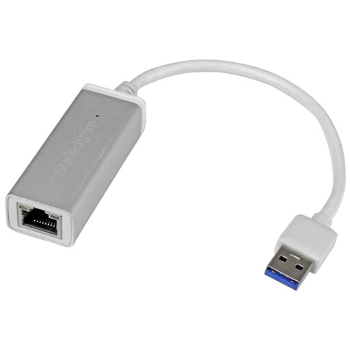 StarTech.com USB 3.0-ギガビットイーサネット有線LANアダプタ (シルバー) USB 3.0 A (オス) - RJ45 (メス) 10/100/1000Mbps NICネットワークアダプタ USB31000SA StarTech.com USB 3.0-ギガビットイーサネット有線LANアダプタ (シルバー) USB 3.0 A (オス) - RJ45 (メス) 10/100/1000Mbps NICネットワークアダプタ USB31000SA