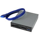 【最大2000円引きクーポン】 StarTech.com USB 3.0接続 内蔵型マルチカード リーダー/ライター(UHS-II対応) SD/ Micro SD/ MS/ CF 対応メモリーカードリーダー 35FCREADBU3(2)