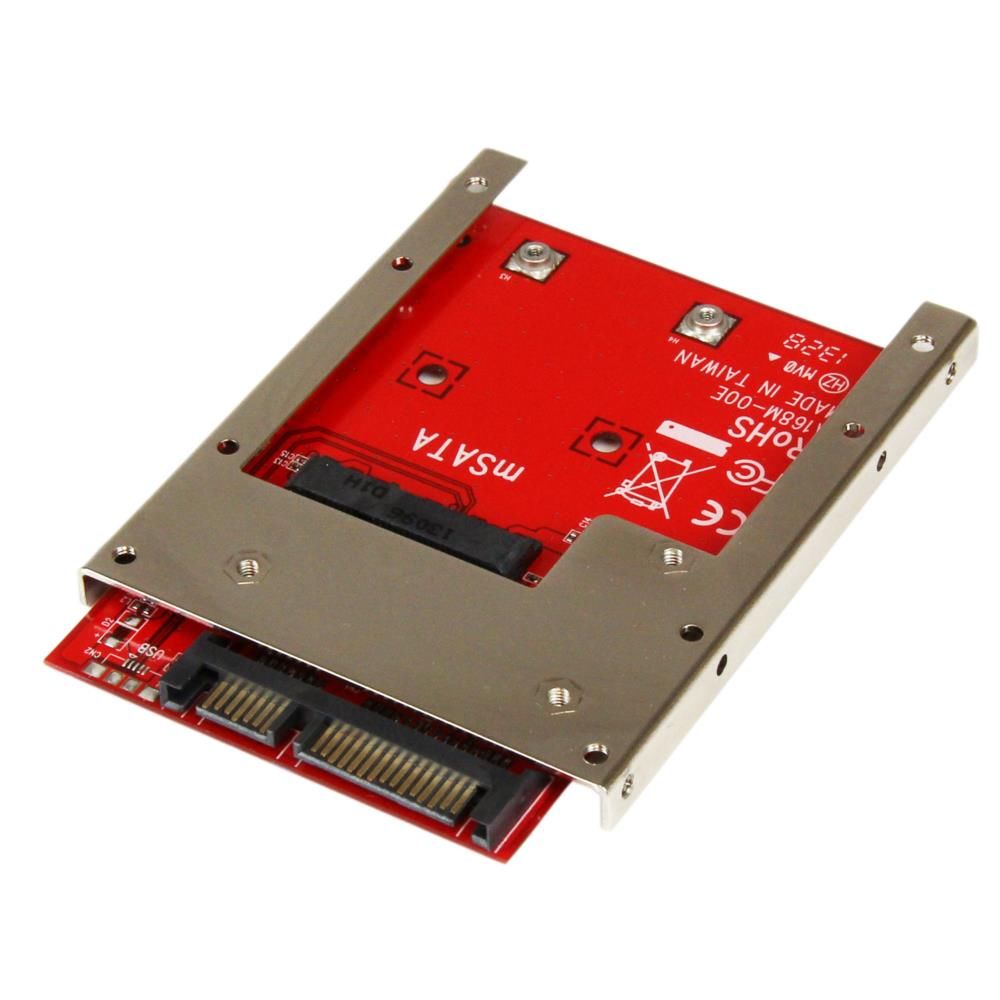 StarTech.com mSATA SSD - 2.5インチSATA変換アダプタ オープンフレーム筐体(高さ7mm) SAT32MSAT257