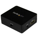 StarTech.com HDMIデジタルオーディオ分離器 2.1チャンネル3.5mmステレオオーディオ出力対応 toslink(SPDIF)アダプタ同梱(光デジタル出力対応) 1080p HD2A