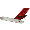 【最大2000円引きクーポン】 StarTech.com M.2 SSD - PCIe x4 変換アダプタ M.2 NGFF SSD(NVMe または AHCI)アダプターカード PEX4M2E1(2)