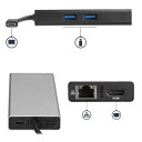 StarTech.com USB Type-C接続マルチアダプタ 4K HDMI対応 2x USB-Aポート 60W USB Power Delivery GbEポート DKT30CHPD