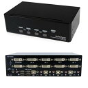 【ポイント最大24倍!】 StarTech.com 4ポート デュアルDVIモニター対応USB接続KVMスイッチ/PCパソコンCPU切替器 SV431DD2DU...