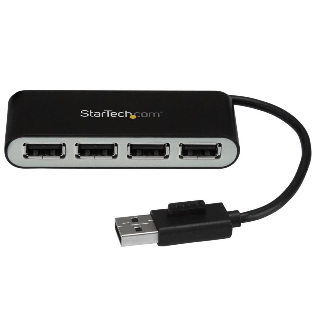 乐天商城 - StarTech.com 4ポートUSB 2.0ハブ 本体一体型ケーブル付き コンパクトミニUSBハブ バスパワー対応 ST4200MINI2