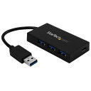 StarTech.com 4ポートUSB 3.ハブ USB A - 3x USB A(高速充電対応)/ 1x USB-C 電源アダプタ付属 USB Type-Cポート搭載USBハブ HB3A3A1CSFS