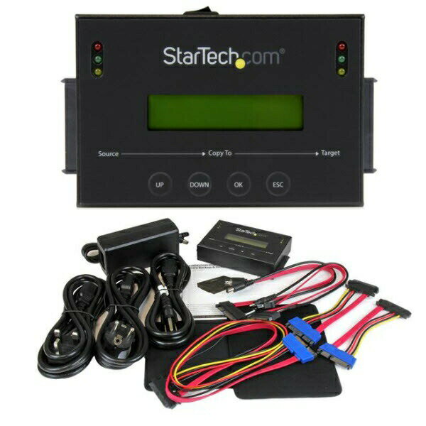 StarTech.com HDD/SSD デュープリケーター/1：1/スタンドアローン型/クローンコピー PC不要/バックアップ & 復元用ディスクイメージ管理機能/ハードディスクドライブ 複製機 SATDUP11IMG