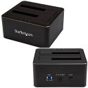 【当選確率1/2!最大100%ポイントバック!】 StarTech.com クレードル式SATA3.0対応HDD/SSDドッキングステーション 2x 2.5/3.5インチドライブ対応 USB 3.0接続 SDOCK2U33V(2)