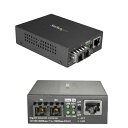 【ポイント最大24倍!】 StarTech.com Gigabit対応光メディアコンバータ 1000Base-LX 2芯SC端子 シングルモード(2芯) 最大10km ギガビット対応光メディアコンバータ 光 - LAN変換器 MCMGBSCSM10