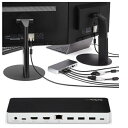 StarTech.com USB Type-C ドック Windowsのみに対応 デュアルモニタ対応 USB-C - HDMI/DVI 60W Power Delivery MST30C2HHPD