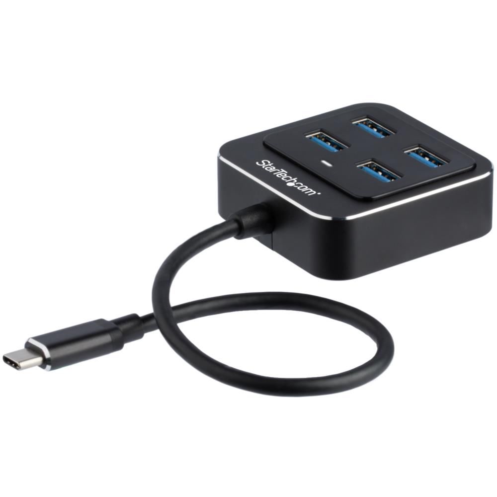 乐天商城 - StarTech.com 4ポートUSB Type-Cハブ USB-C - USB 3.1 Gen 2 ハブ(10Gbps) バスパワー対応 4x USB-Aポート搭載USB-C HUB HB31C4AB