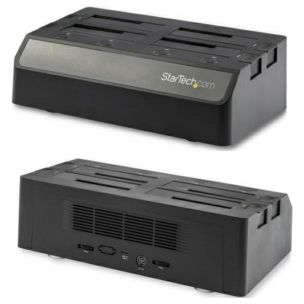 StarTech.com 4ベイSATA HDDドッキングステーション クレードル型2.5/3.5インチSSD/HDDスタンド USB 3.1(10Gbps)対応 USB-C/USB-Aポート接続 SDOCK4U313