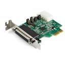 StarTech.com 4ポートRS232Cシリアル増設PCI Expressカード 16950 UART ロープロファイルブラケット装備 256バイトFIFO PEX4S953LP