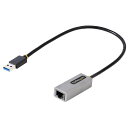 【ポイント最大24倍!】 StarTech.com USB有線LANアダプター/USB-A接続/USB 3.2 Gen1/10/100/1000Mbps/30cm一体型ケーブル/各種OS/スペースグレー/ギガビットイーサネット USB31000S2 代引き不可