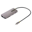 StarTech.com マルチポートアダプター/USB Type-C接続/シングルモニター/4K60Hz HDMI/100W USB PD/3x USB-A(5Gbps)ハブ/GbE 115B-USBC-MULTIPORT