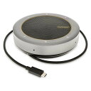 StarTech.com ドッキングステーション/USB-C接続/スピーカーフォン内蔵/シングルモニター/4K60Hz HDMIまたはVGA/100W USB PDパススルー/2x USB-A DKTBRSPMPD