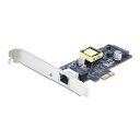 【ポイント最大24倍!】 StarTech ネットワークアダプターカード PCIe イーサネット拡張 1ポート/2.5Gbps/PCI Express x1/Intel I225-V/NBASE-T/802.3af/at PoE+/SATA給電端子付き/各種OS対応/有線LANポート増設 PR12GIP-NETWORK-CARD
