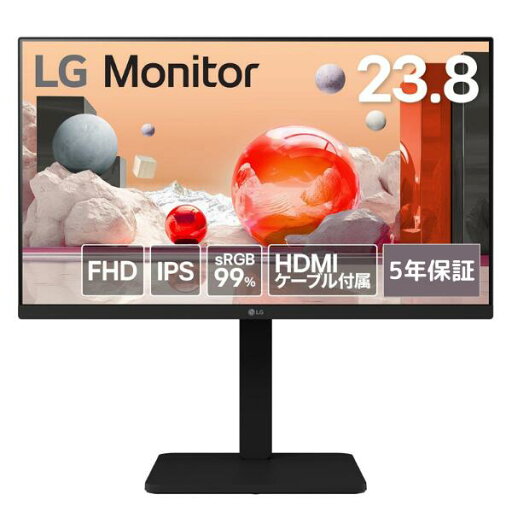 【最大30,000円OFFクーポン対象店】 LG 23.8型 フルHD ( 1920×1080 ) ノングレア IPS パネル 100Hz 5ms 液晶 ディスプレイ HDMI D-Sub DisplayPort 対応 新品 24BA450-B 法人向け 5年保証【代金引換/時間指定不可】 【最大30,000円OFFクーポン対象店】 LG 23.8型 フルHD ( 1920×1080 ) ノングレア IPS パネル 100Hz 5ms 液晶 ディスプレイ HDMI D-Sub DisplayPort 対応 新品 24BA450-B 法人向け 5年保証【代金引換/時間指定不可】