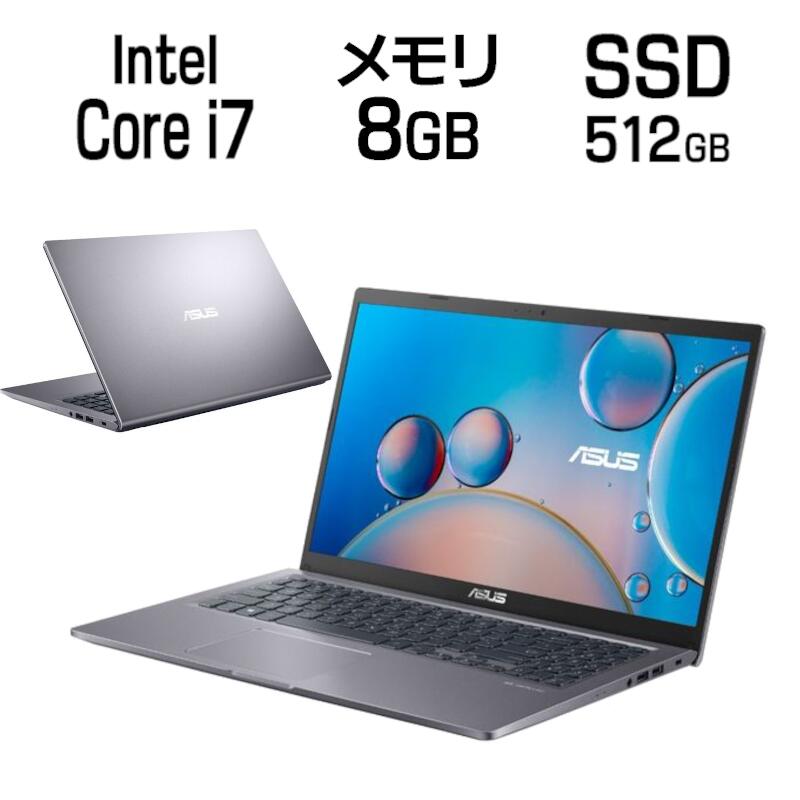 【 5月ずっとお得 ポイント2倍 】 15.6インチ フルHD Core i7 メモリ 8GB SSD 512GB Windows11 Office付き ASUS エイスース VivoBook 15 ( X515EA-BQ1184WS ) ノートパソコン ノートPC パソコン WEBカメラ