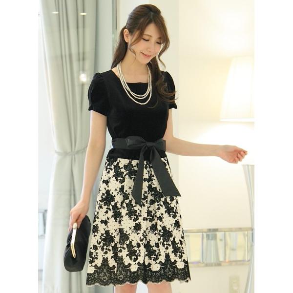 パーティードレス 日本製 ベロアワンピース 結婚式 親族 披露宴 おしゃれ フォーマルドレス ワンピ 上品 顔合わせ 食事会 秋冬 PLIQUA プリカ 5-3550-1 ベージュ