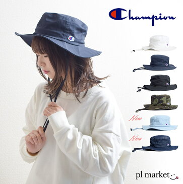 ◆チャンピオン アドベンチャーハット サファリハット メンズ Champion CHAMPION 帽子 アドベンチャーハット　ハット バケツハット /187-006A ワッチ レディース メンズ 男女兼用 ユニセックス　ペア　アウトドア 海外旅行 ワンポイント 無地 たためるハット