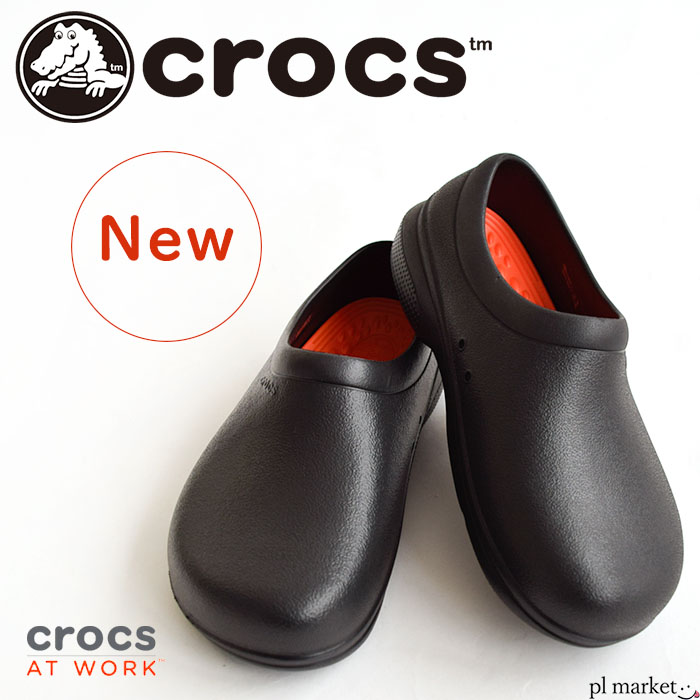 【2022新作】crocs クロックス オン ザ クロック ライト ライド スリップ オン ON THE CLOCK LITERIDE SLIP ON サンダル スリッポン 靴 ユニセックス メンズ ウィメンズ 男女 ワーク 業務 仕事 BLACK 黒 ブラック 207230