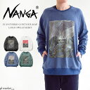 【ラスト1】 NANGA ナンガ ECO HYBRID CONTOUR MAP LOGO SWEATSHIRT/エコ ハイブリッド コントアー マップ スウェットシャツ トレーナー メンズ レディース 男女兼用 裏毛 プリント ラグランスリーブ ポケット付き 刺繍 ロゴ刺繍 シンプル ストリート 春夏 N1NQ