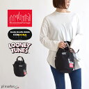 【ラスト1】Manhattan Portage マンハッタンポーテージ Iona Island Shoulder Bag / Looney Tunes ショルダーバッグ BAG メンズ レディース レディースバッグ 男女兼用 ブラック ショルダーバッグ かばん 2022SS新作 MP1423LOONEY