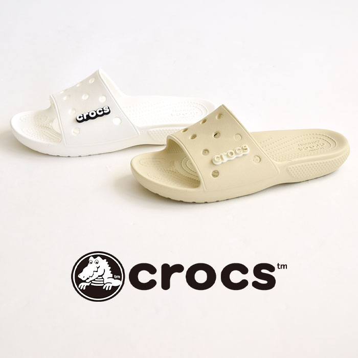 Crocs/クロックス CLASSIC CROCS SLIDE/クラシック クロックス スライド サンダル 軽量 メンズ レディース 男女兼用 オフィス 会社 仕事 ワークシューズ ワーク work 立ち仕事 206121