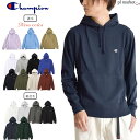 【30%OFF/2023春夏 新色追加】 チャンピオン パーカー Champion BASIC ユニセックス プルオーバー フード スウェット パーカートップス プルパーカー 長袖 無地 メンズ レディース 男女兼用 ワンポイントロゴ カジュアル 裏毛/裏起毛 C3-W101/C3-W105