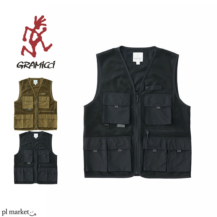 グラミチ GRAMICCI ベスト GONE FISHING VEST ゴーンフィッシングベスト メンズ アウトドア 釣り BBQ ポケット付き シンプル G3SM-J072