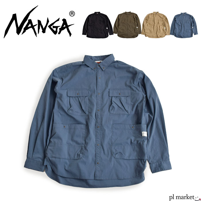 楽天plmarket ピーエルマーケット【2023秋冬新作】NANGA ナンガ TAKIBI RIPSTOP CAMP SHIRTS / タキビリップストップキャンプシャツ シャツアウター メンズ アウター トップス タキビリップ ビッグシルエット 羽織り ストレッチ 難燃性 摩耗性 耐久性 シンプル アウトドア NW2242-1H228