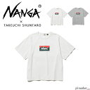 NANGA ナンガ NANGA×TAKEUCHI SHUNTARO BOX LOGO LOOSE FIT TEE ナンガ×タケウチ シュンタロウ ボックスロゴルーズフィットティー ロゴ プリント メンズ レディース ユニセックス シンプル カジュアル アウトドア ジム NW2311-1G242