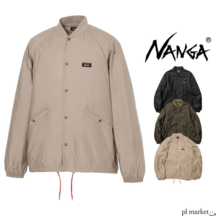 【2023秋冬新作】NANGA ナンガ ジャケット RIB COLLAR COACH JACKET リブカラーコーチジャケット メンズ レディース ユニセックス 春 秋 冬 ナイロン ポリエステル 全3色 M-XL NW2331-1E510