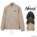 【2023秋冬新作】NANGA ナンガ ジャケット RIB COLLAR COACH JACKET リブカラーコーチジャケット メンズ レディース ユニセックス 春 秋 冬 ナイロン ポリエステル 全3色 M-XL NW2331-1E510