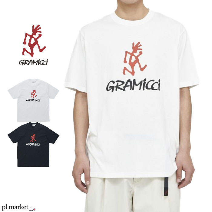 【2024春夏新作】GRAMICCI グラミチ トップス Tシャツ グラミチロゴTシャツ GRAMICCI LOGO TEE メンズ レディース ユニセックス 春 夏 秋 ブラック ホワイト M-XL G4SU-T097