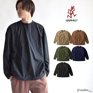 グラミチ シャツ GRAMICCI Gramicci 　PACKABLE CAMP L/S TEE | パッカブルキャンプL/STシャツ トップス/ メンズ レディース 男女兼用 PO 長袖 収納 プルオーバー アウトドア 2053-KNJ