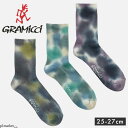 【2025秋冬新作】グラミチ Gramicci 靴下 ソックス タイダイ ロゴ ワンポイント TIE DYE CREW SOCKS 25-27cm ベーシック ...