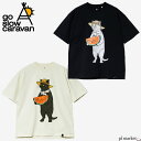 【20%OFFクーポン/2025新作】ゴースローキャラバン go slow caravan 半袖 Tシャツ スイカ猫 メンズ レディース USAコットン トップス ゆったりTEE プリントT 半袖T 春 夏 秋 M L XL 猫 ネコ ねこ スイカ 西瓜 プリント アイボリー ブラック 341926