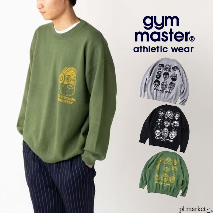 【P5倍/2025秋冬新作】 ジムマスター gym master ニット セーター メンズ レディース ジャガードニット carefree smile クルーネ...