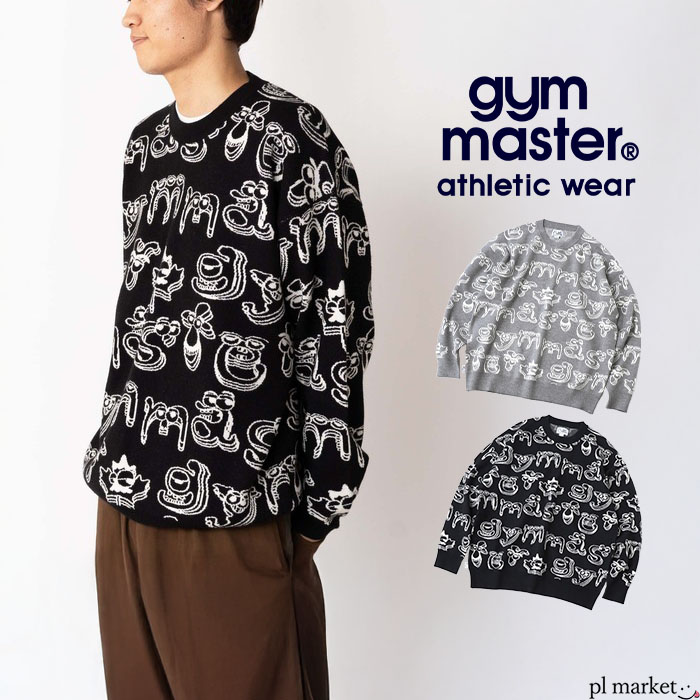 【P5倍/2025秋冬新作】 ジムマスター gym master ニット セーター メンズ レディース ジャガードニット gym monster クルーネック ...