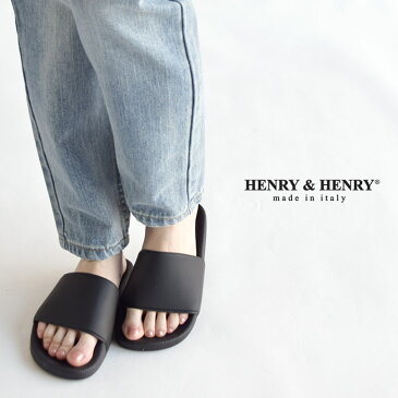 HENRY&HENRY ヘンリー&ヘンリー【180】 シャワーサンダル スポーツサンダル メンズ レディース ブラック×ブラック 黒 ビーチサンダル スポサン ヘンリーヘンリー インポートブランド カジュアルシューズ