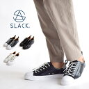  スラック スニーカー SLACKFOOTWEAR スラックフットウェア CLUDEGL クルード GL メンズ レディース スニーカー 靴 ローカット 平紐付属 ブラック ホワイト SL1705001/003/102