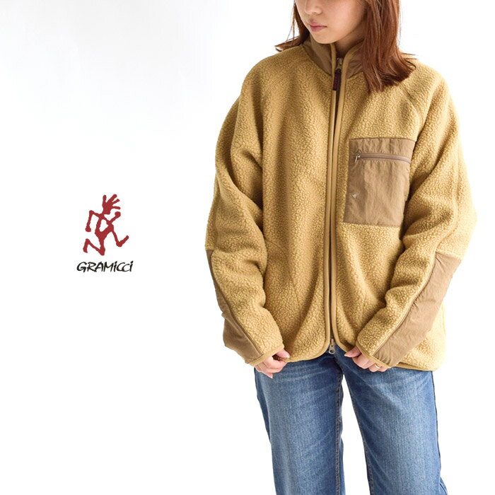 GRAMICCI グラミチ ジャケット Gramicci ボアフリースジャケット BOA FLEECE JACKET アウター メンズ レディース ユニセックス ボア フリース モコモコ 暖か ストレッチ ジャケット アウトドア GUJK-20F043 2020秋冬